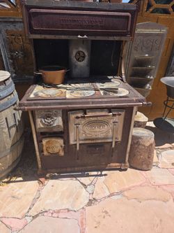 Antique metal stove