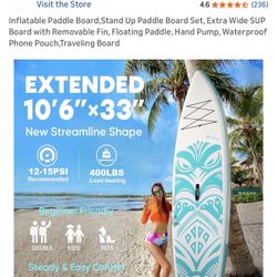 New Paddle Board 10”6’