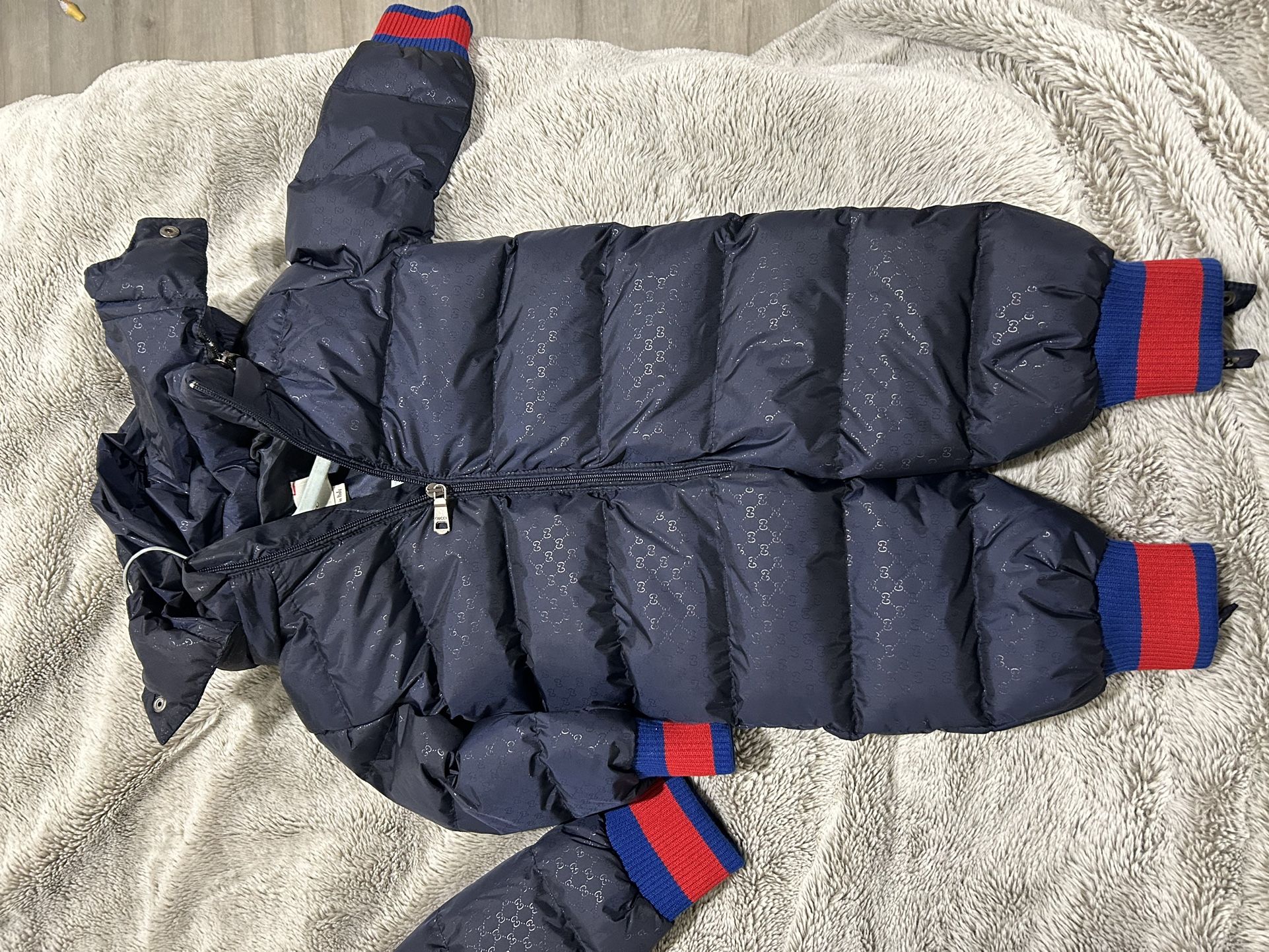 Gg Designer 9 Months Onesie Puff Jacket Coat New Without Tags