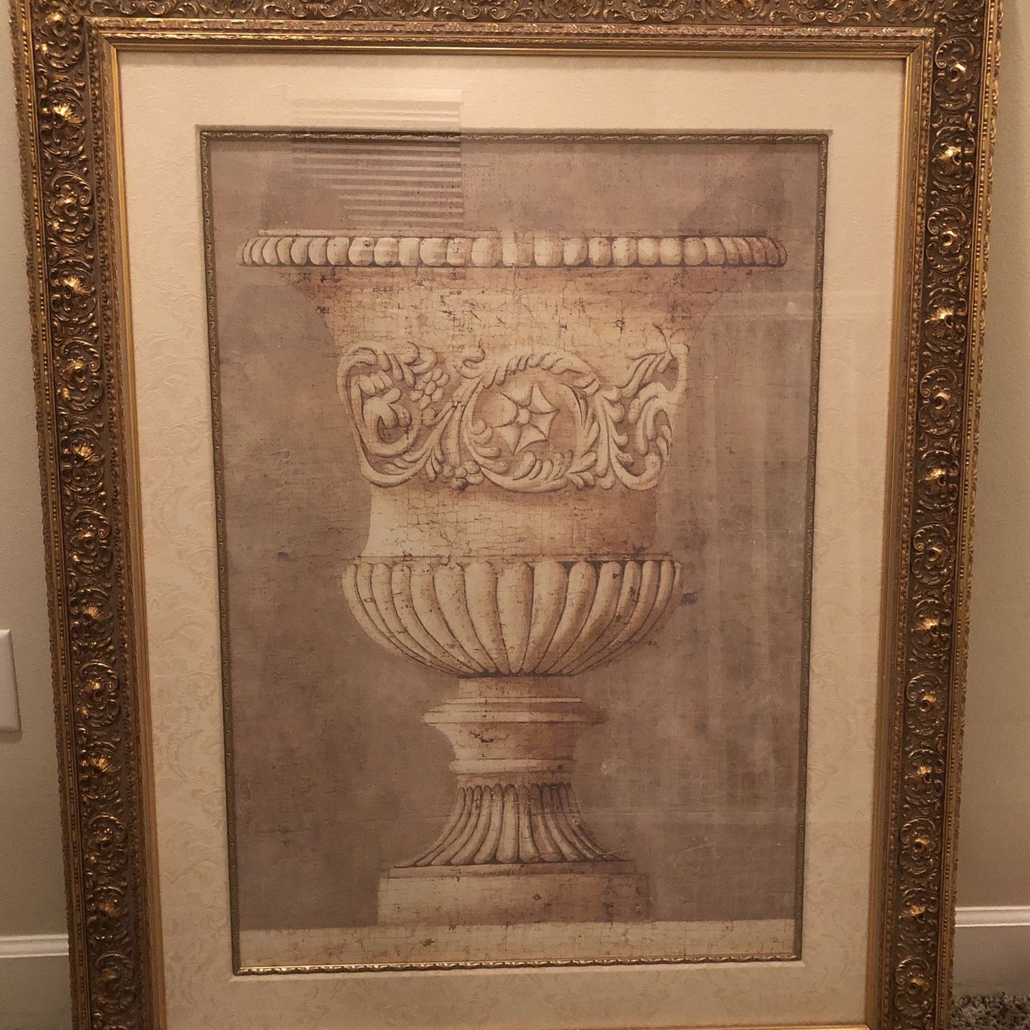 Large wall art frame 37in wide X 48in long.