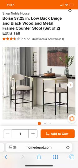 Noble House counter height chairs