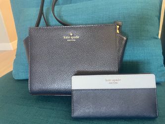Kate Spade leather shoulder bag and Cameron wallet set