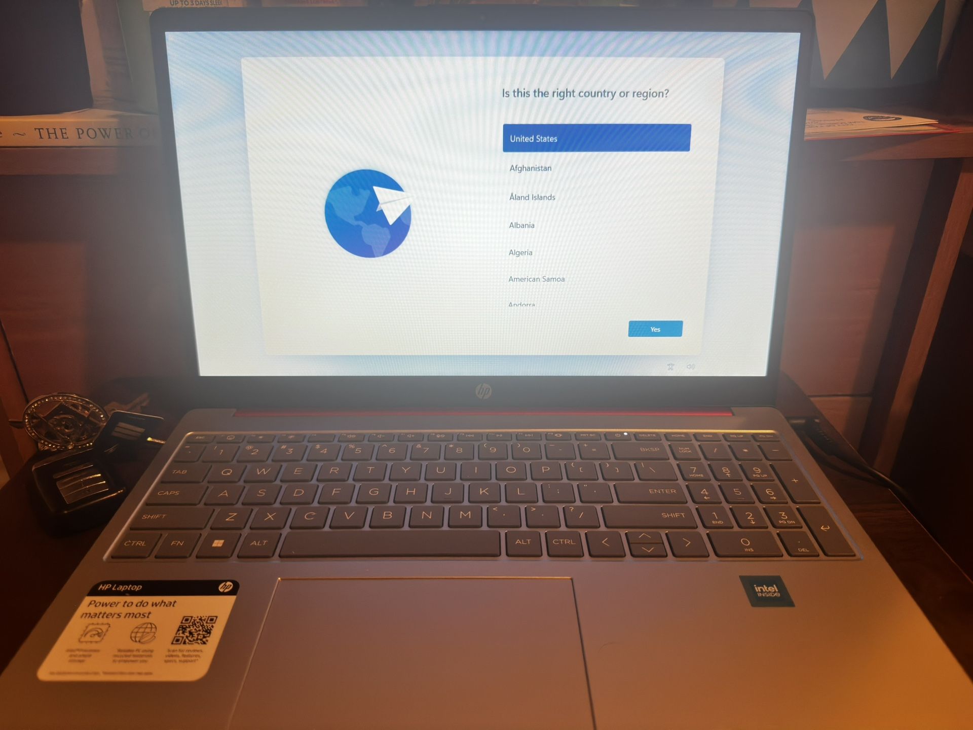 Laptop HP 15.6” Screen 