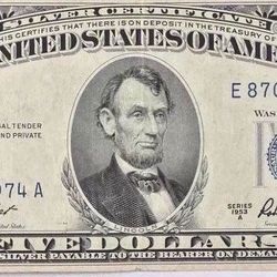 1953 Silver Certificate $5 Bill