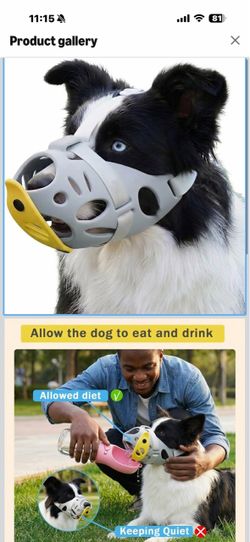 Basket Muzzle for Medium Sized Dog,Breathable