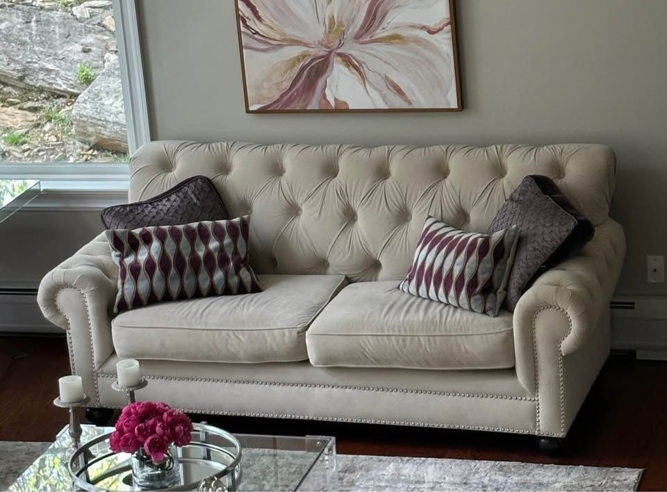 Moving Sale. Sofa . Comfortable and cozy. Decor pillows not included.