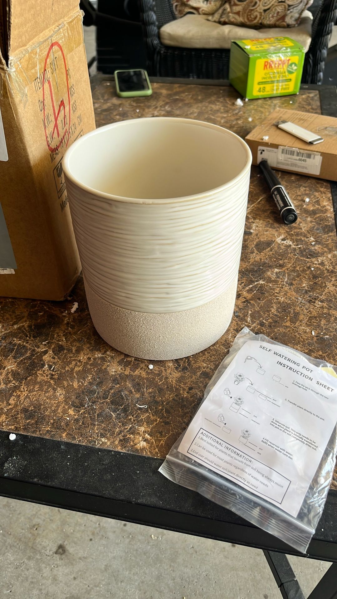 Self Watering Ceramic Pot
