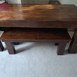 70 Inch Table With A Long Chair 