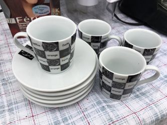 Espresso cup art of 4