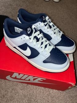 Nike dunk low football grey/summit white sz 6.5Y
