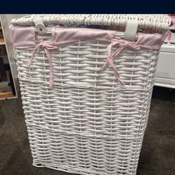 White Wicker Hamper