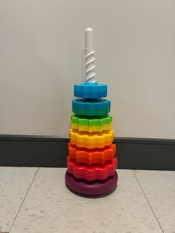 Rainbow Stacking Rings Toddler Toy