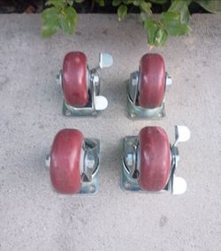 Heavy duty furniture casters attachable