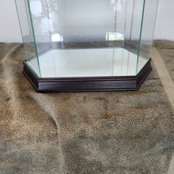 Football Size Glass DISPLAY CASE