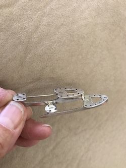 Vintage Ice Skate Pin Brooch