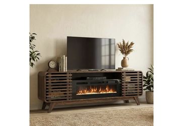 New,70”TV stand With Fireplace( Already Assembled