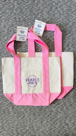 Trader Joe’s mini tote bag (s).