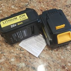BRAND NEW 2X Vanon Rechargable 20v For Dewalt