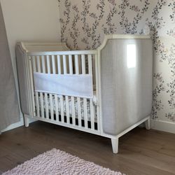 RH Baby & Child Restoration Hardware Upholstered Crib – Like New