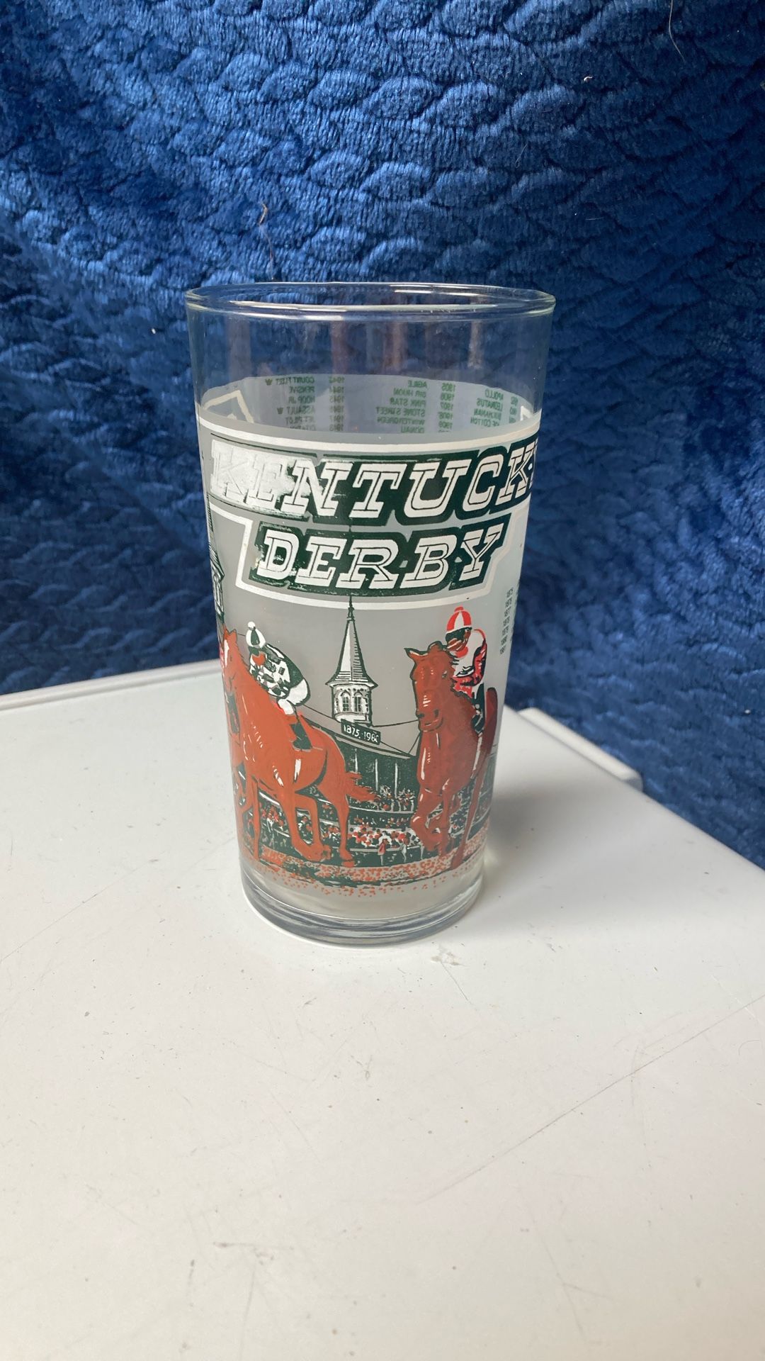 Vintage 1980 Kentucky Derby glass
