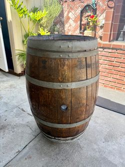 Vintage All-Wood Whiskey/Wine Barrel – $70 OBO