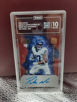 Puka Nacua rookie Signed numbered card