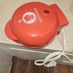 Red Mini Wafflemaker