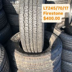 Lt245/70/17 Firestone Semi New All Four 98 % TREAD LIFE | ❗Ask For Availability / Pregunta Por Disponibilidad ❗|