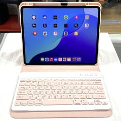 (Verizon) Apple MVXR3LL/A – A2926 256 Gb iPad Pro 13-inch (M4 – 7th Gen - 2024) WiFi + Cellular with No Name Keyboard Case * 100% Batte TPW012804