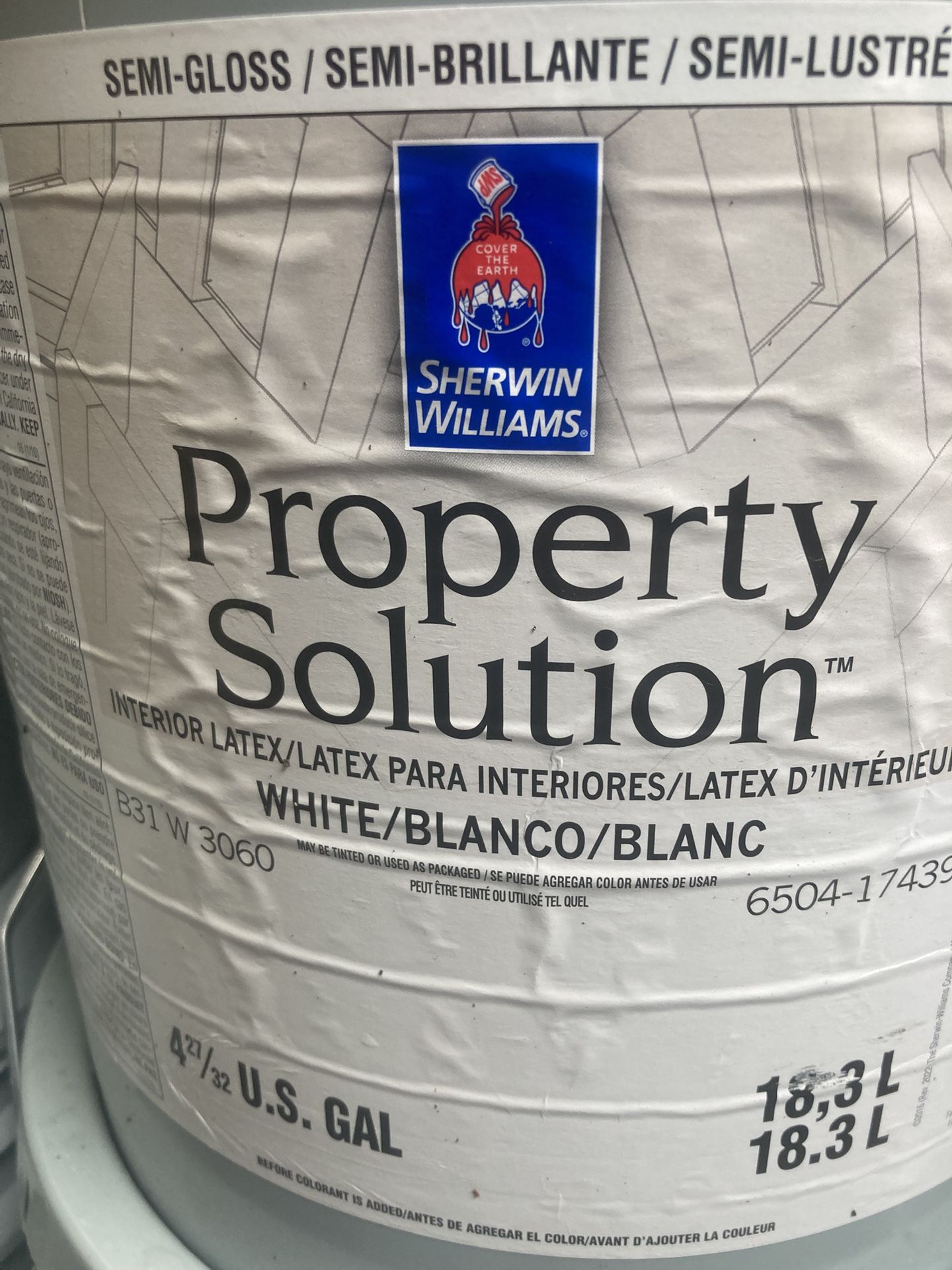 Sherman Williams Property Solution Interior Latex 7005 Pure White
