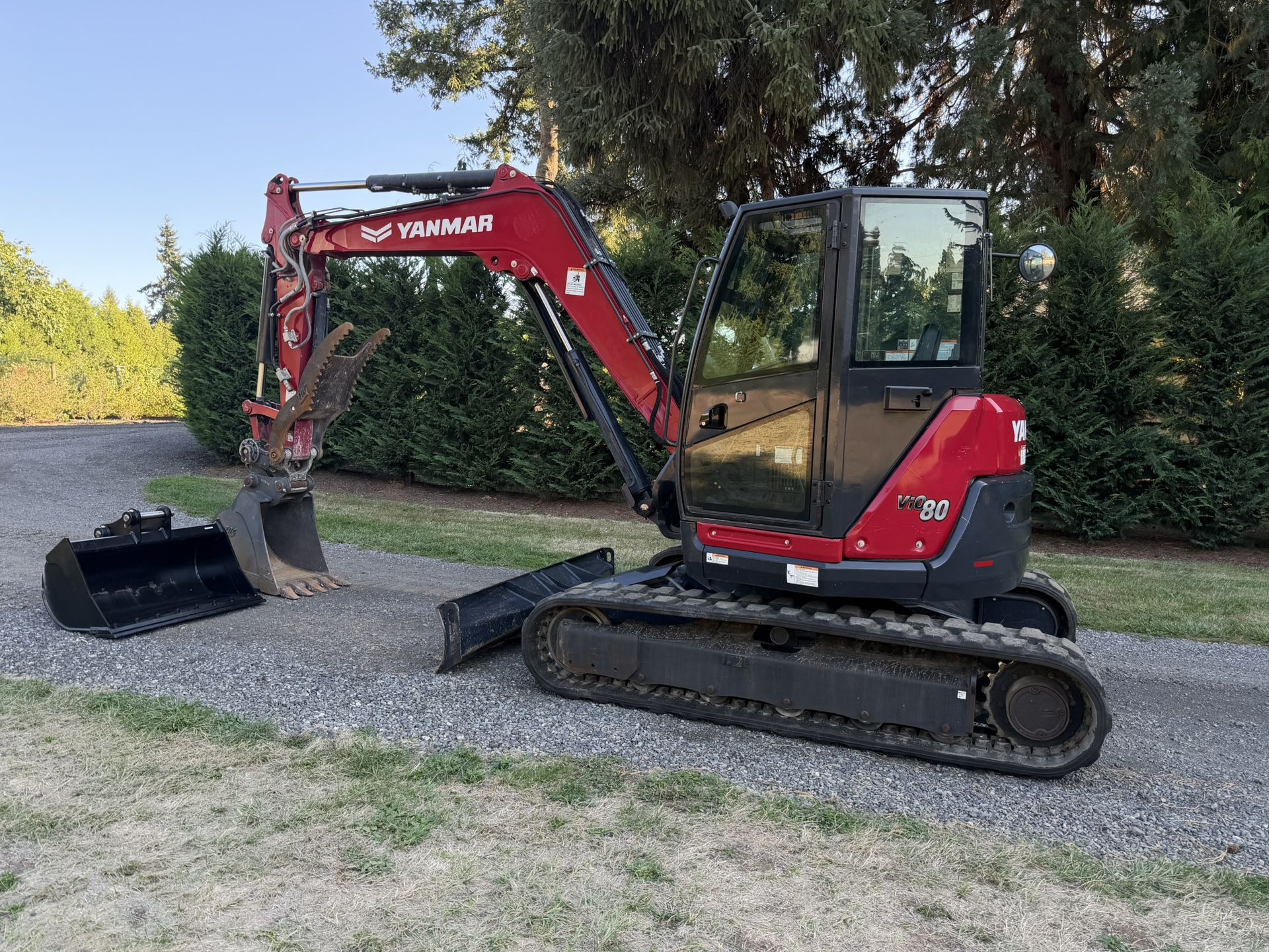 2021 Yanmar VIO80 Mini Excavator - 2 Buckets - 1,233 Hours