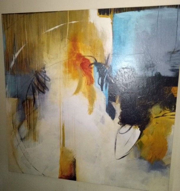 Large Canvas Art 54 x 54 $25 Obo