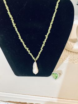Authentic gemstone and baroque south sea pearl necklace