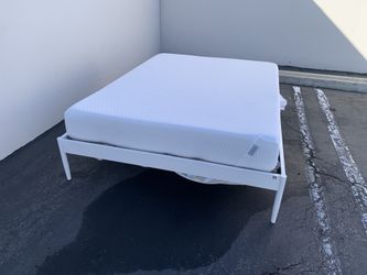 Queen Bed frame And TUFT &NEEDLE Mattress 