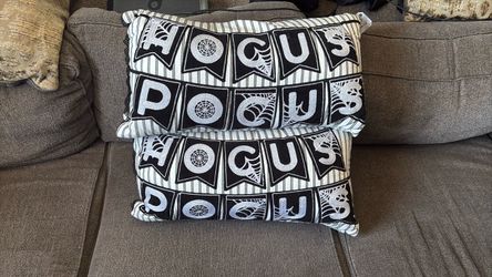Two hocus pocus pillows