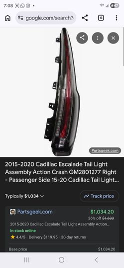 2019 Cadillac escalade tail light