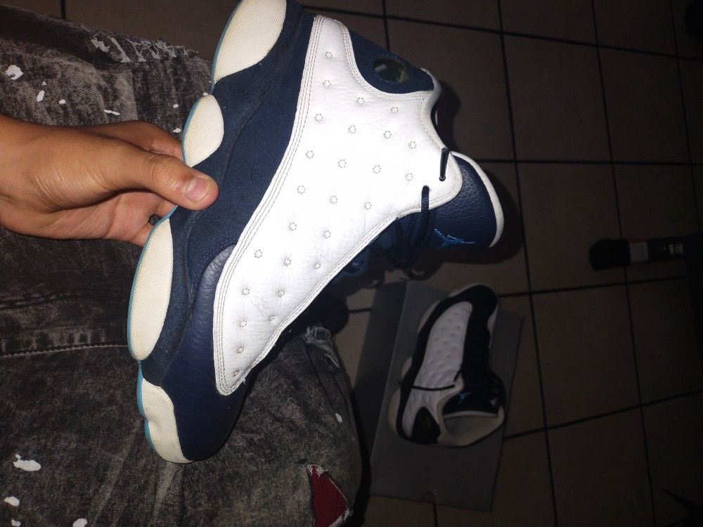 Jordan 13 Blue And White