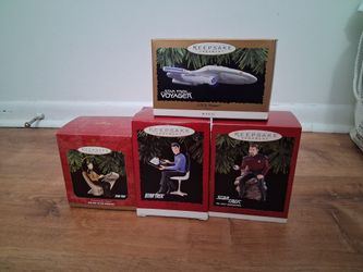 Hallmark 1990s Star Trek Christmas Ornaments