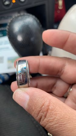 Sterling silver band ring