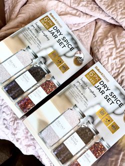 (2) Spice Jar Sets