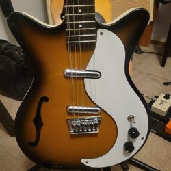 Danelectro 12-string semi-hollow electric guitar