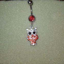 Owl Belly Ring 