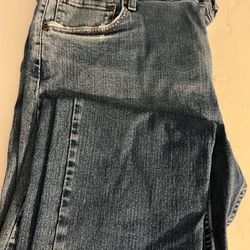 PREOWNED WORN WRANGLERS - SIZE 42” x 29” - $10