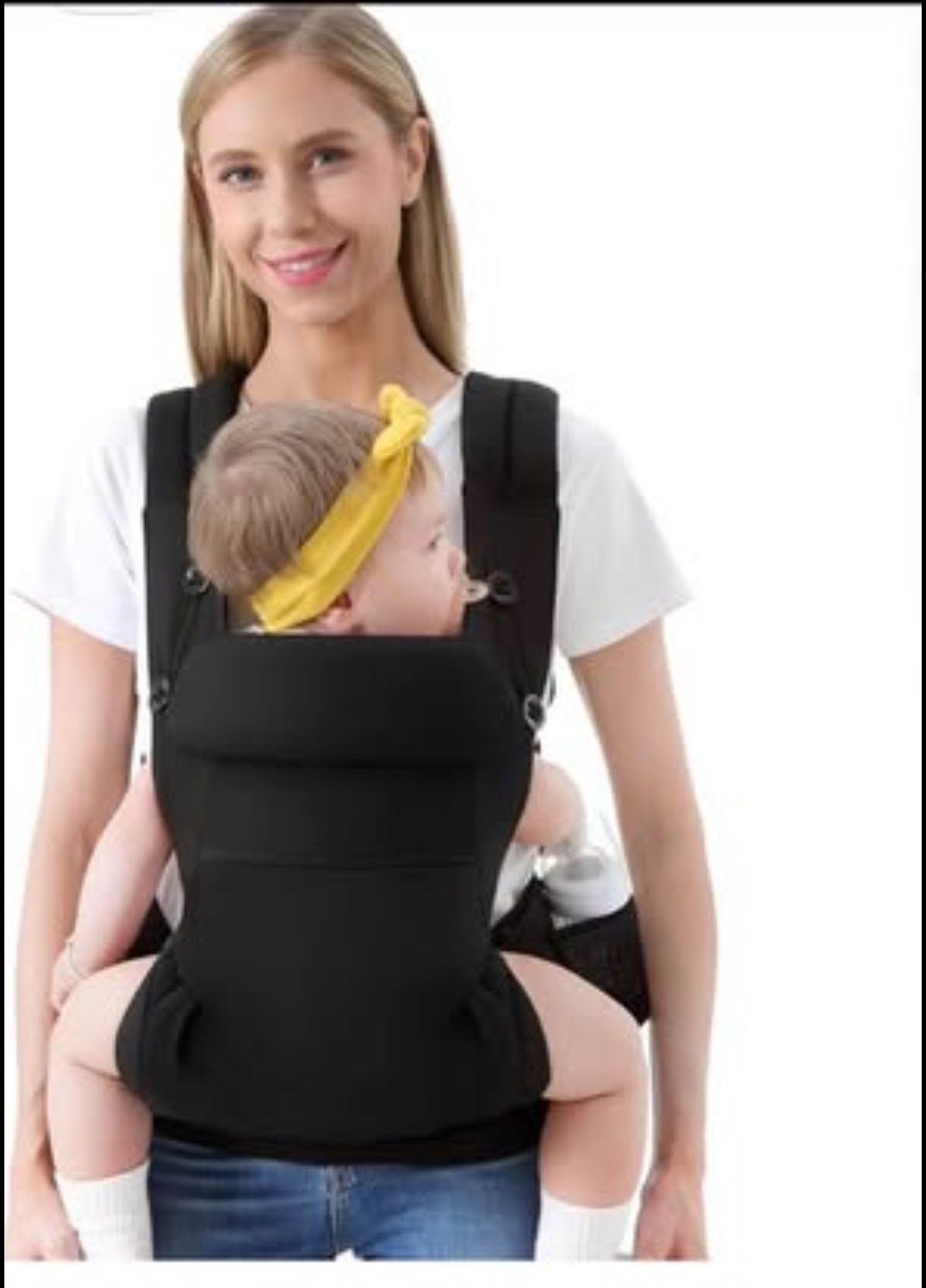 Brandnew Baby Carrier, Ergonomic Baby Carrier for Newborn to Toddler with Adjustable Waistband & Breathable Mesh, Multifunctional Pocket, All Carry Po