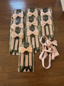 Suspenders with bows set