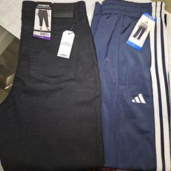Super cute Express Black pants and sport Adidas Pants
