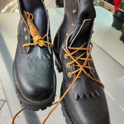 White's Hathorn Black Boots Size 6.5 Smoke Jumper