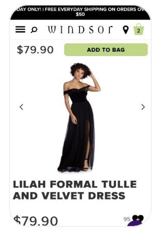 Windsor Lilah Black Goth Formal Tulle and Velvet Off the Shoulder Dress