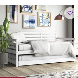 Sofa-Bed With Pop Up Trundle Bed