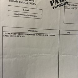 Rear Diffuser Subaru WRX/STI